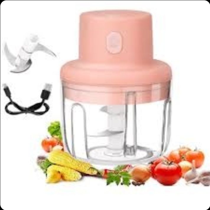 مینی خردکن شارژی اورجینال Mini سه تیغه | خردکن برقی جمع‌وجور مناسب آشپزی سریع و غذای کودک