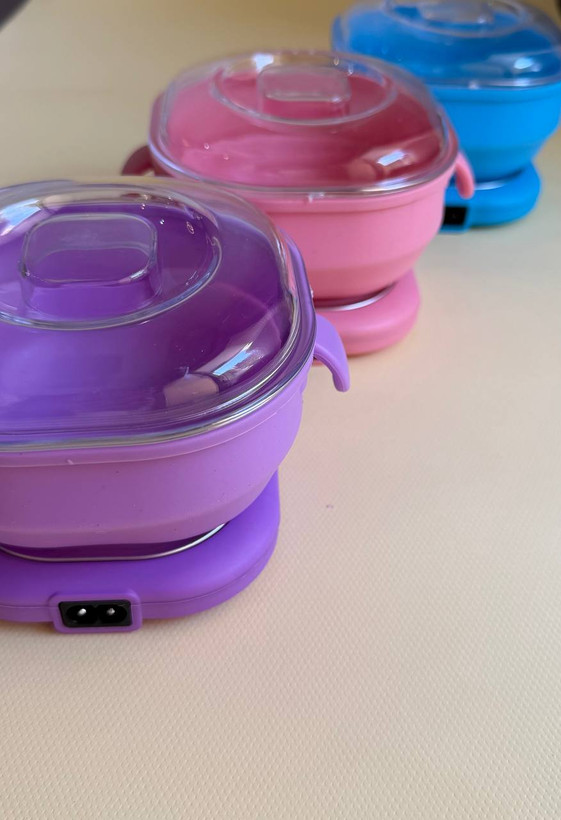 دستگاه ذوب وکس سیلیکونی تاشو Wax Warmer اورجینال | موم گرم کن 400 میلیلیتری 100 وات