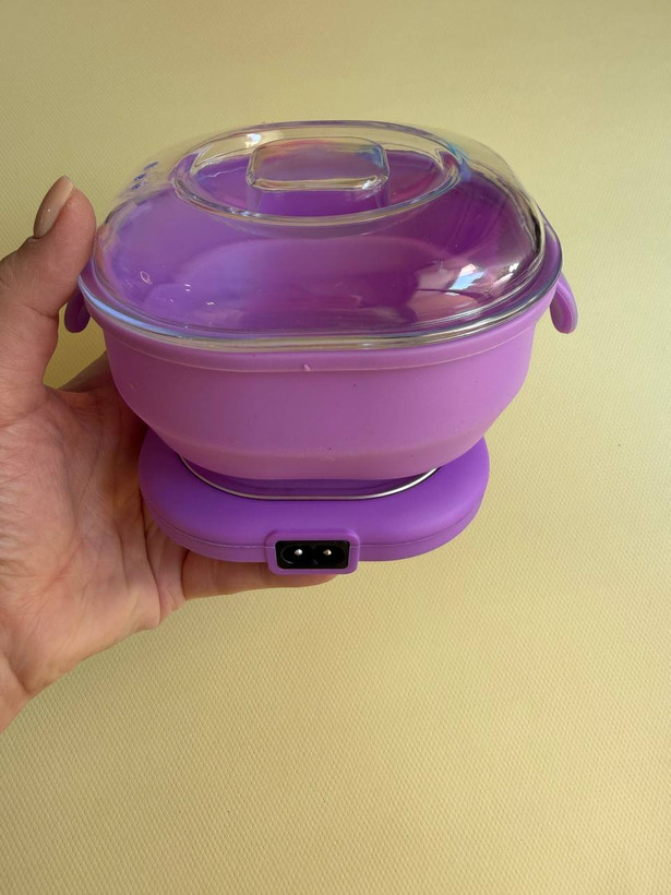 دستگاه ذوب وکس سیلیکونی تاشو Wax Warmer اورجینال | موم گرم کن 400 میلیلیتری 100 وات
